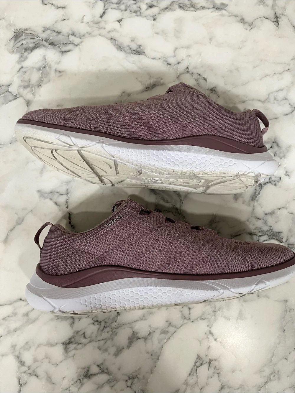 Hoka One One Hupana Knit Jacquard Sneakers Womens 8 Purple Gym Run Training Shoe